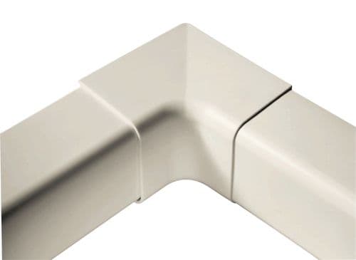 ASHP Trunking Internal Corner 140mm Ivory