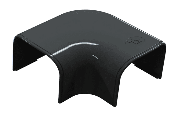 Secon Trade 135 Flat Elbow Black