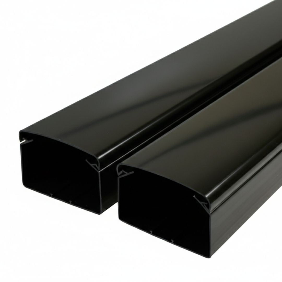 Strutfast 140 x 90 2m Trunking - Box of 2 - Black