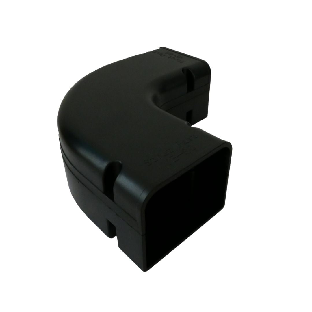 Strutfast 140 x 90 Flat Bend Trunking - Black