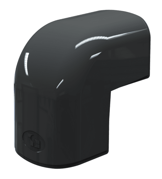 Secon Trade 135 Outside Elbow Black