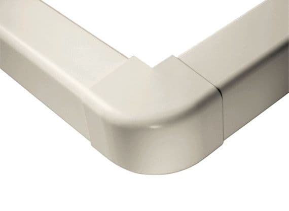 ASHP Trunking External Corner 140mm Ivory