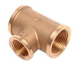 Unequal Female Tee 3/4" x 1/2" x 3/4"