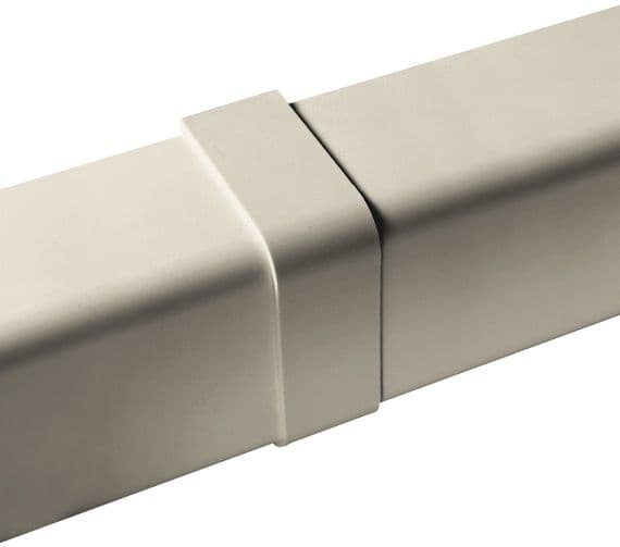 ASHP Trunking Connect Piece 140mm Ivory