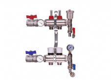 Brass Manifold Set with Gauge