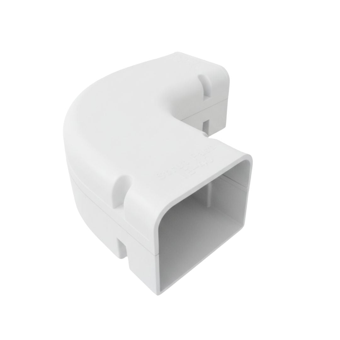 Strutfast 140 x 90 Flat Bend Trunking - White