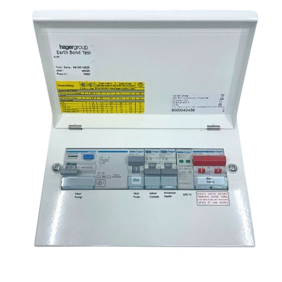 25A RCD Consumer Unit Complete (Twin fan)