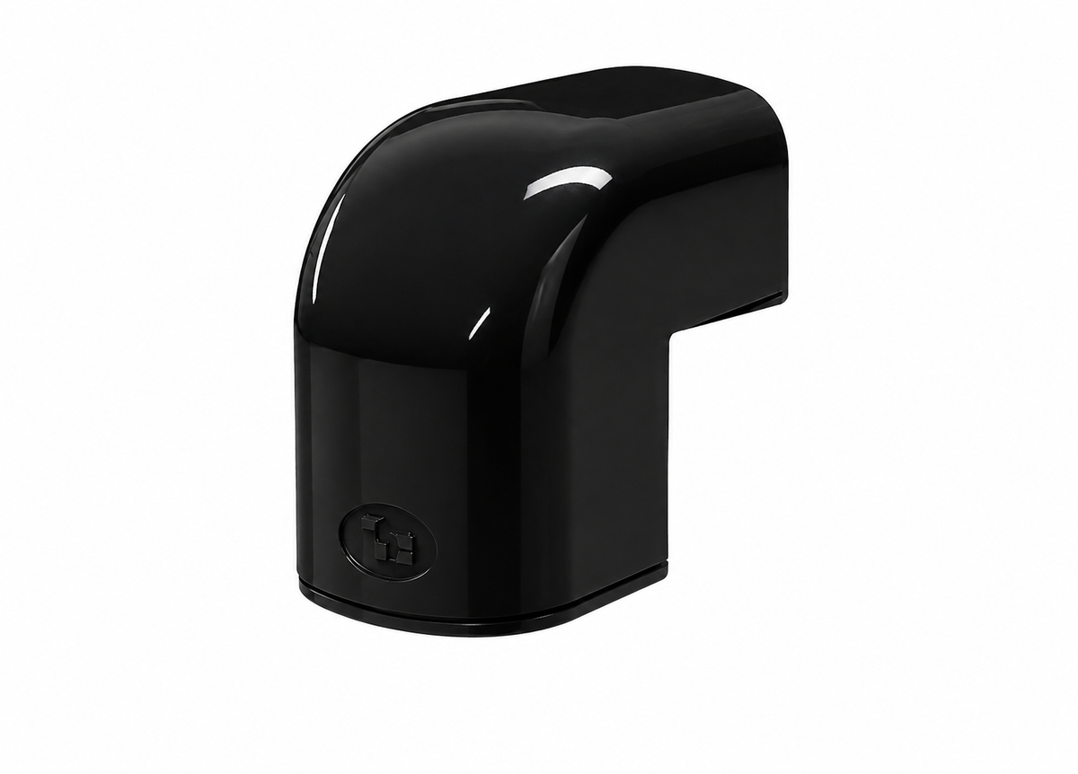 Tecnosystemi Group Secon Trade 75 Corner Outside Elbow Black