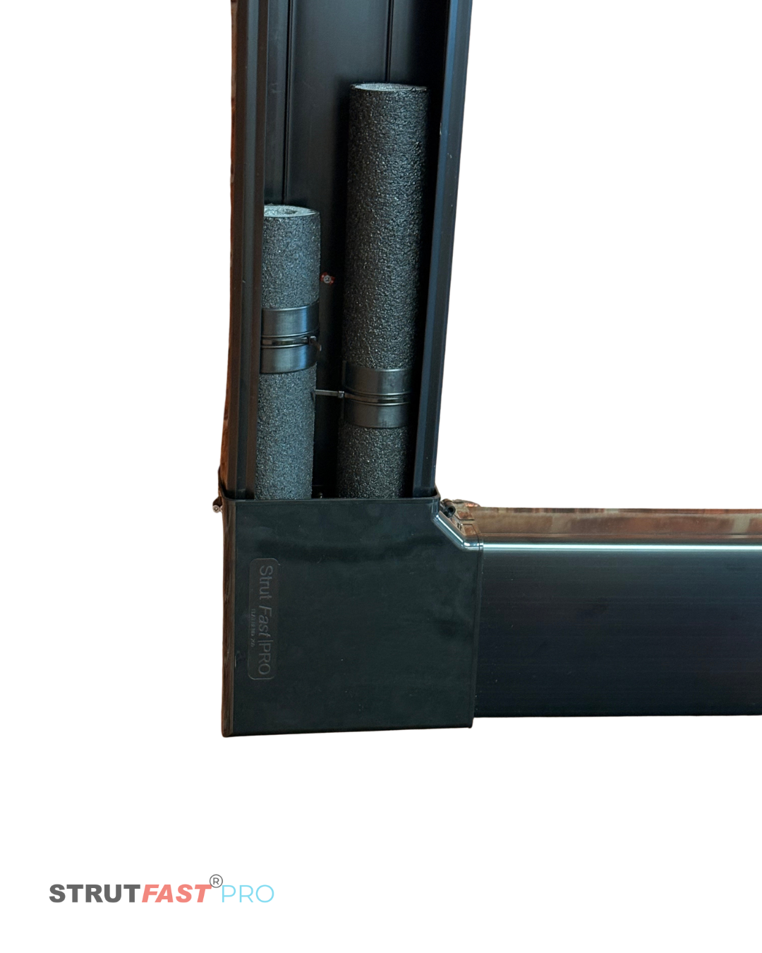 Strut Direct Limited StrutFast 200 Pro Flat Trunking Bend - Black