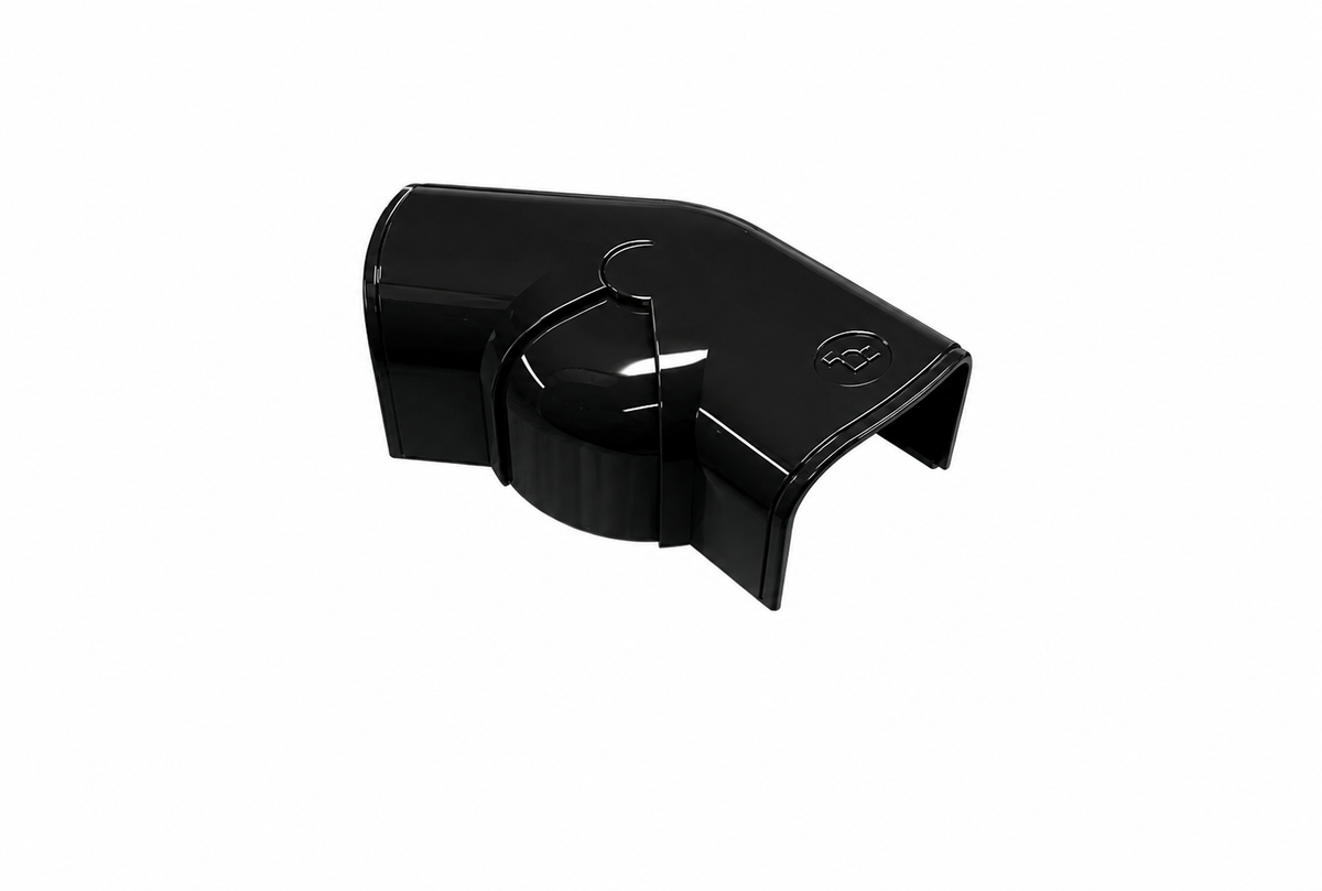 Secon Trade 75 Flat Joint Elbow Black