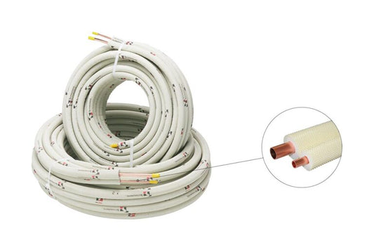 Pre-Insulated Copper Pipe 20m - White