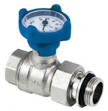 1" Manifold Ball Valves and Gauges (pair)