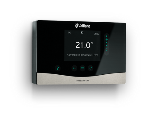 sensoCOMFORT wired weather compensating programmable room thermostat