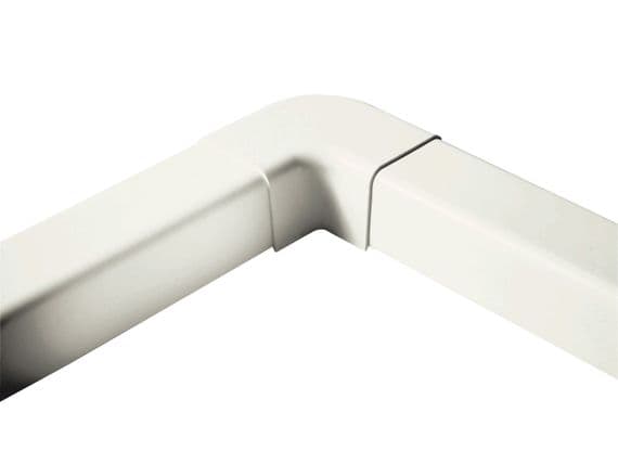 ASHP Trunking Flat Bend 140mm Ivory