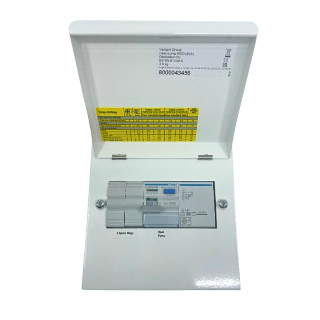 Heat pump RCD (63A) and Dedicated CU