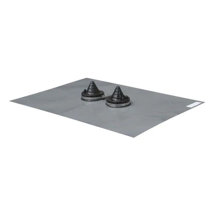 Lead base flashing-twin silicone boot