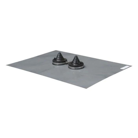 Lead base flashing-twin silicone boot