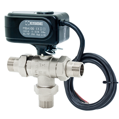 ESBE MBA132 3-Way Diverting Ball Valve Male BSP