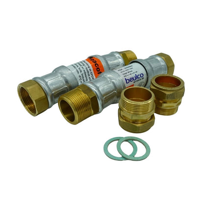 Heacoflex Flexible Hoses 6210 1¼"x1"¼ - Straight Pair for Heat Pump
