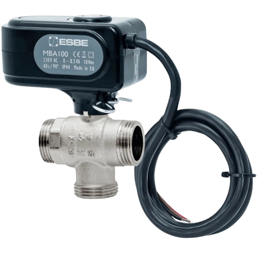ESBE UK Ltd - GBP ESBE MBA132 3-Way Diverting Ball Valve Male BSP