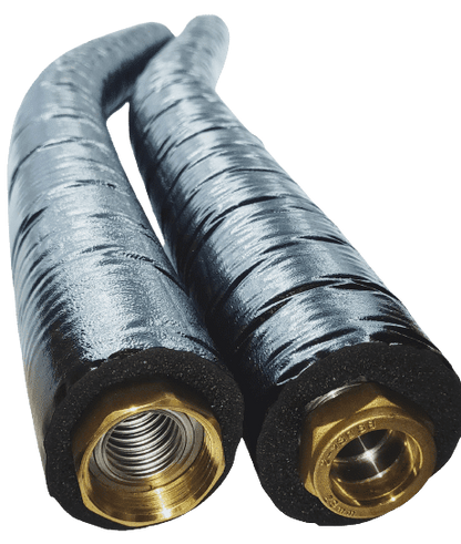 Secon Insulated 1M Flexible Straight Hoses (pair) for heat pumps